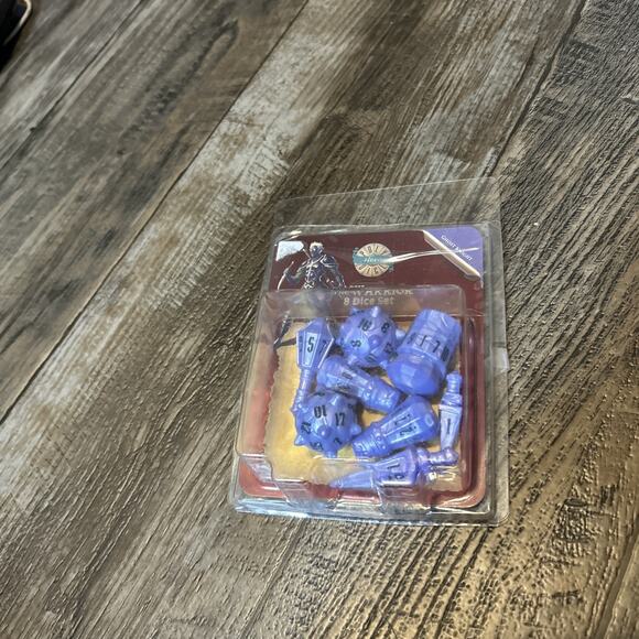 Dungeons & Dragons Dice Poly Hero The Warrior 8 Dice Set Colour Ghost Knight - Picture 1 of 3